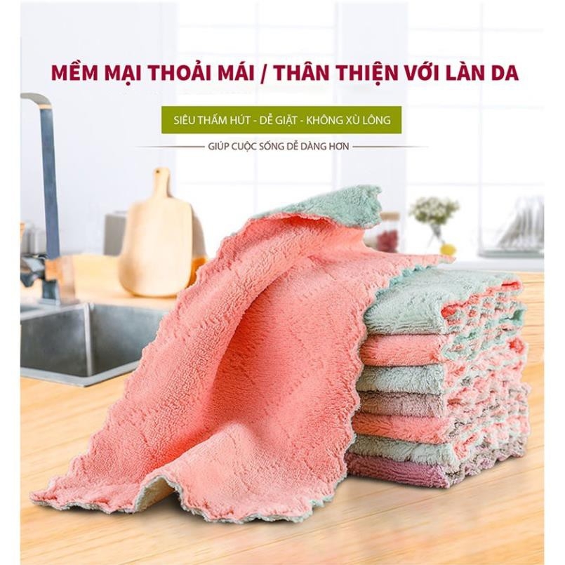 [XẢ KHO]KHĂN LAU ĐĂNNG SIÊU MỀM SIÊU THẤM _KHĂN LAU NHÀ BẾP SIÊU SẠCH 14x25