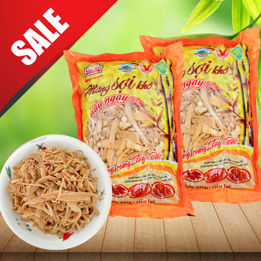 Măng sợi khô nấu ngay kim bôi 500g