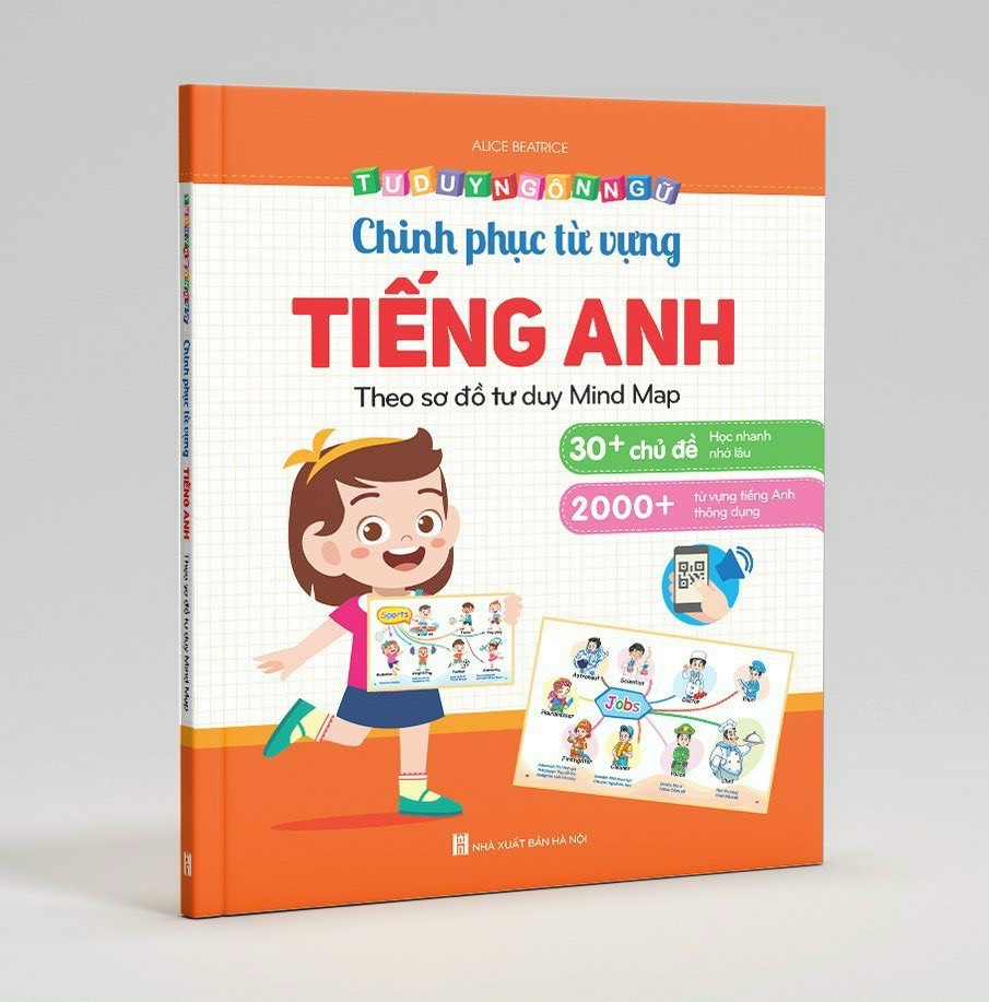 Sách - Chinh phục từ vựng tiếng anh cho trẻ - Theo sơ đồ tư duy Mind Map - VH