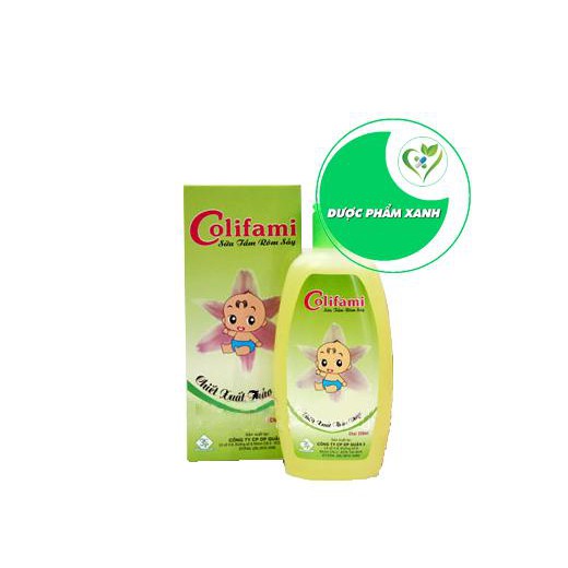 Sữa tắm rôm sảy em bé colifami