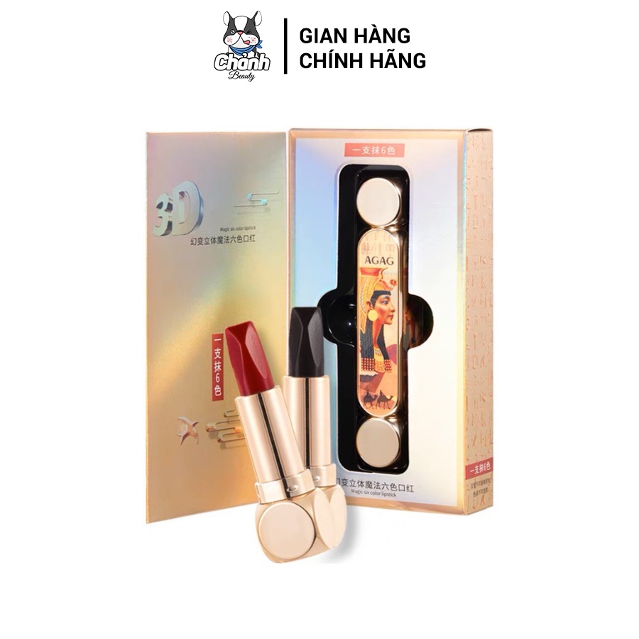 Son thỏi lỳ ai cập 6 màu agag