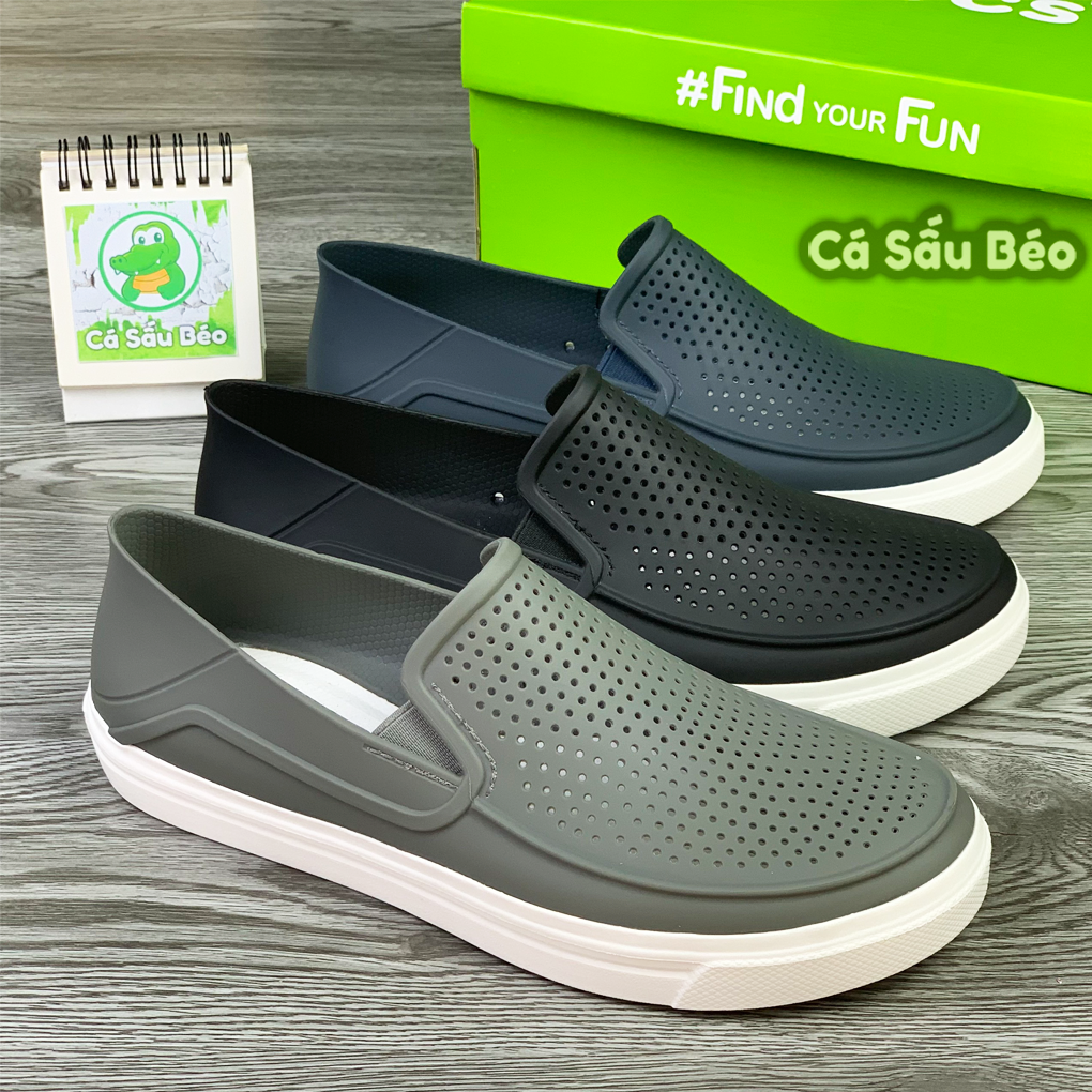 Giày lười nam Cross Citilane Roka Slip On nhiều màu chất liệu nhựa đi mưa