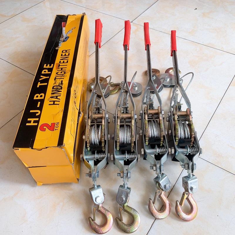 Pa lăng cáp lắc tay 1,5 mét - tời cứu hộ , chằng buộc hàng