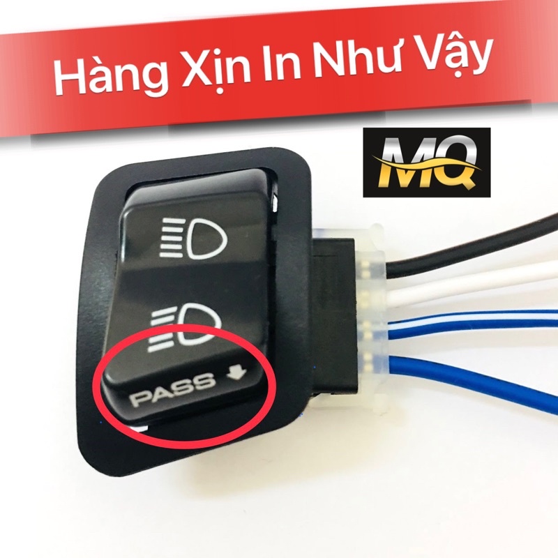Công tắc passing sh kèm rắc nháy đèn pha lắp cho các dòng xe như wave a, s, rs, rsx 110, future 125, pcx....