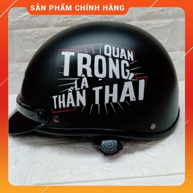 Mũ bảo hiểm nửa đầu AXE hàng 3 tem chuẩn