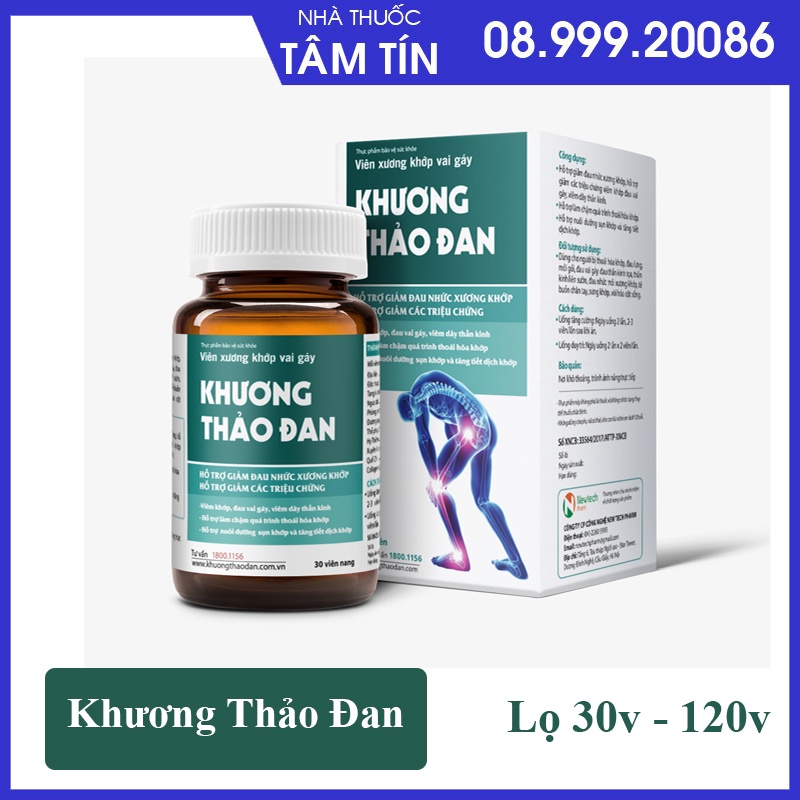 Xương khớp khương thảo đan - mua 6 tặng 1 - lọ 120 viên