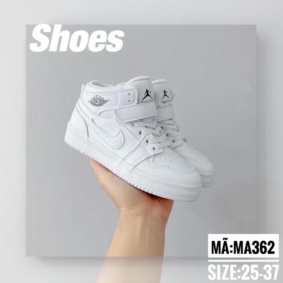 [Ảnh thật] Giày Thể Thao sneaker Jordan cổ cao cho bé chất da PU siêu mềm, nhẹ đế cao su chống trơn trượt MA362