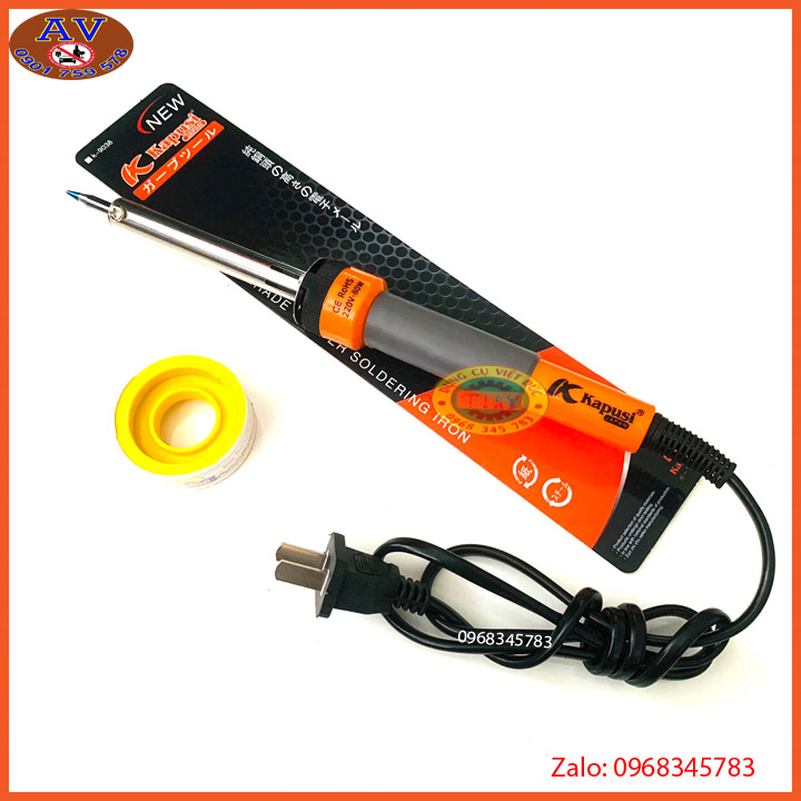 Mỏ hàn thiếc KAPUSI 80W, tặng kèm cuộn thiếc hàn