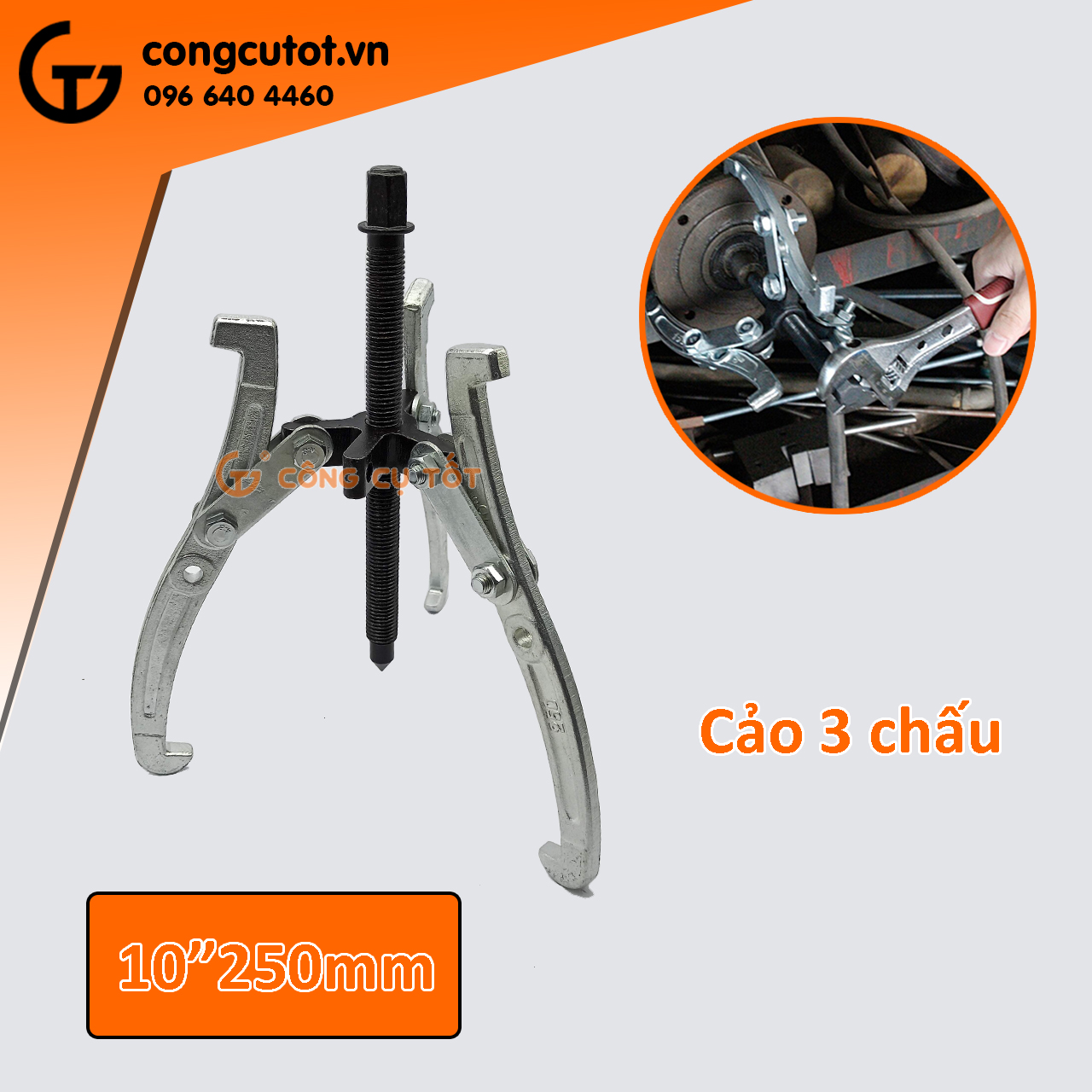 Cảo 3 chấu - vam 3 chấu các cỡ  8-10-12-14-16-20-24inch,  OSAKA Nhật Bản, Trung Quốc,