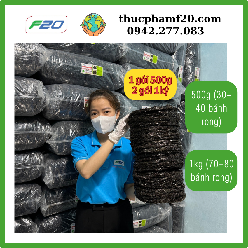 1kg Rong mứt nấu canh - Rong biển khô Nha Trang - Rong biển nấu canh hoặc làm cháy tỏi ăn rất ngon