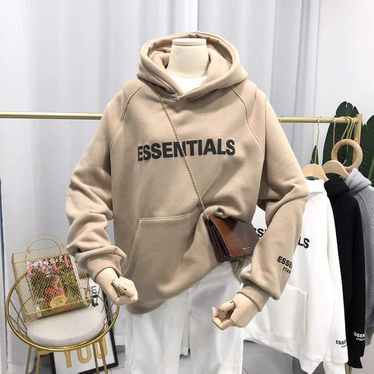 Áo khoác nỉ hoodie essentials unisex form rộng knn33
