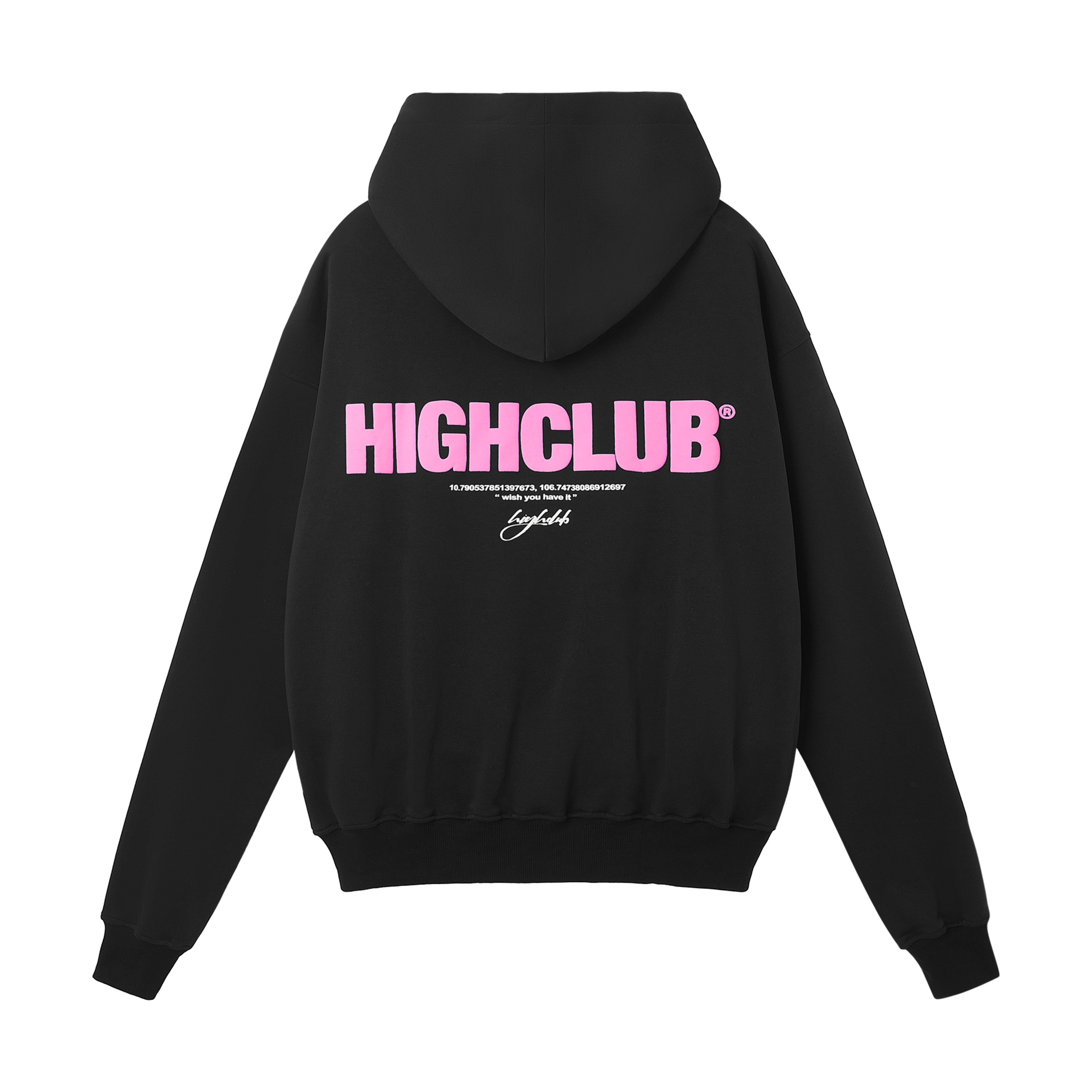 Áo Hoodie BASIC Mũ Trùm Đen/Hồng/Trắng/Xanh Dương/Đỏ Nỉ Cotton - HIGHCLUB Brand Chính Hãng