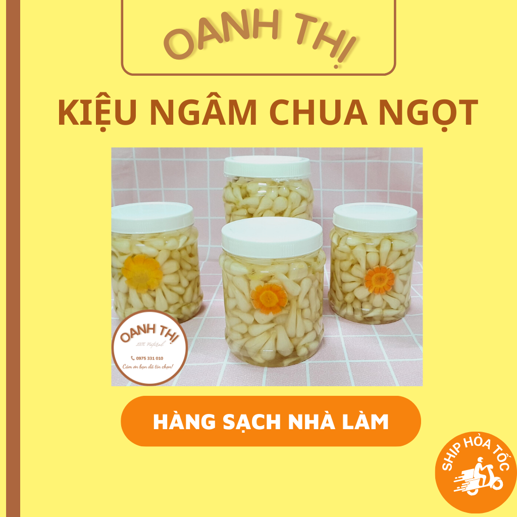 Củ kiệu ngâm chua ngọt - hàng nhà làm - 500gr - oanh thị - có ship hỏa tốc hcm