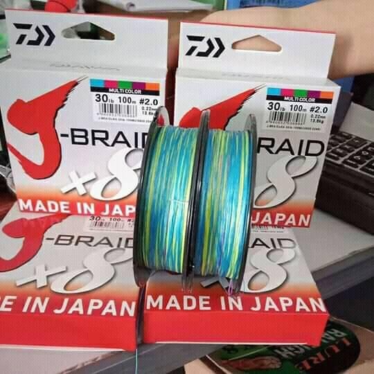 Dây Dù J BRAID Câu Cá Cao Cấp Siêu Bền, Dây Cước Dù Câu Chĩnh Hãng DAIWA, Đủ Size 2.0 Đến 10.0