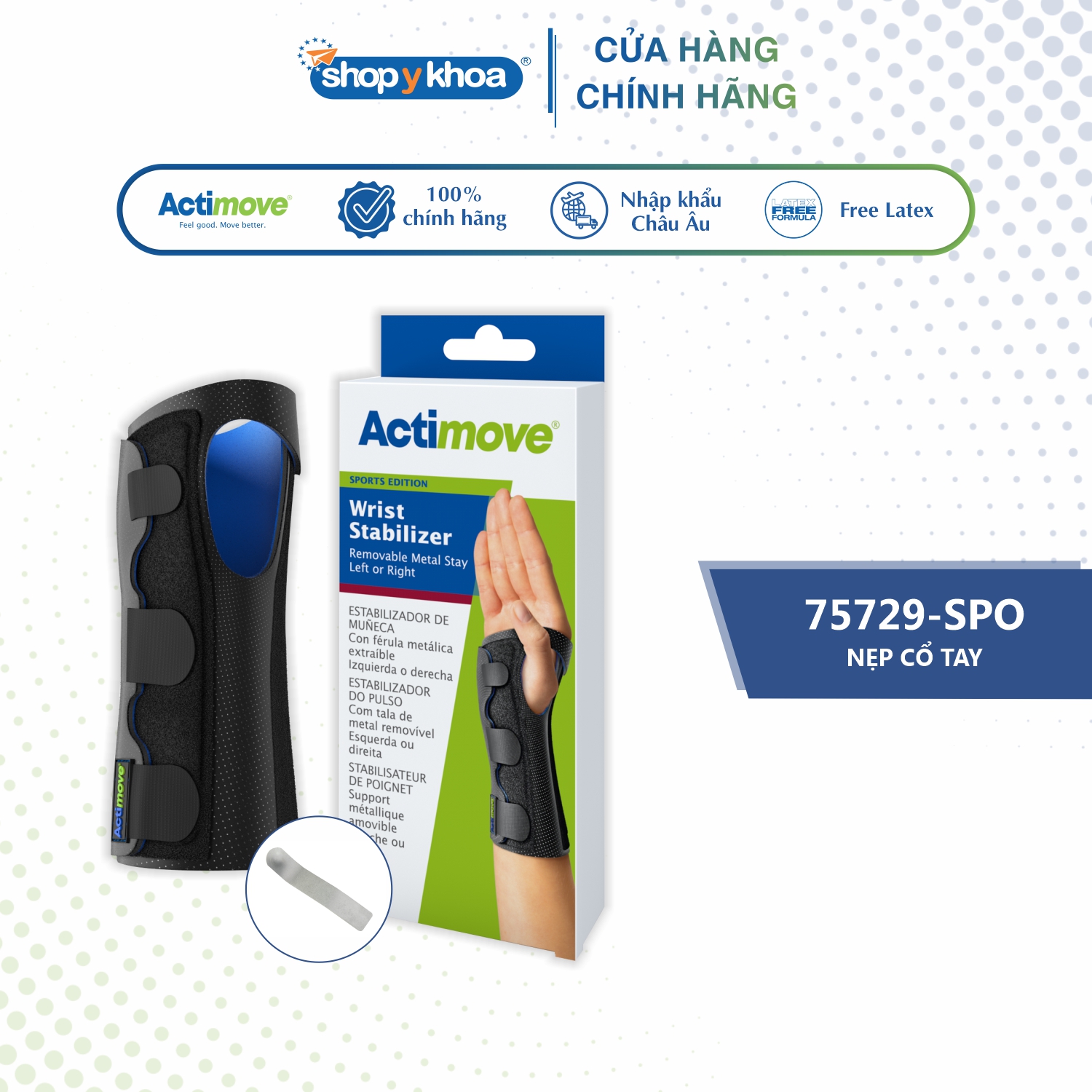 Nẹp cổ tay 75729-spo actimove wrist stabilizer