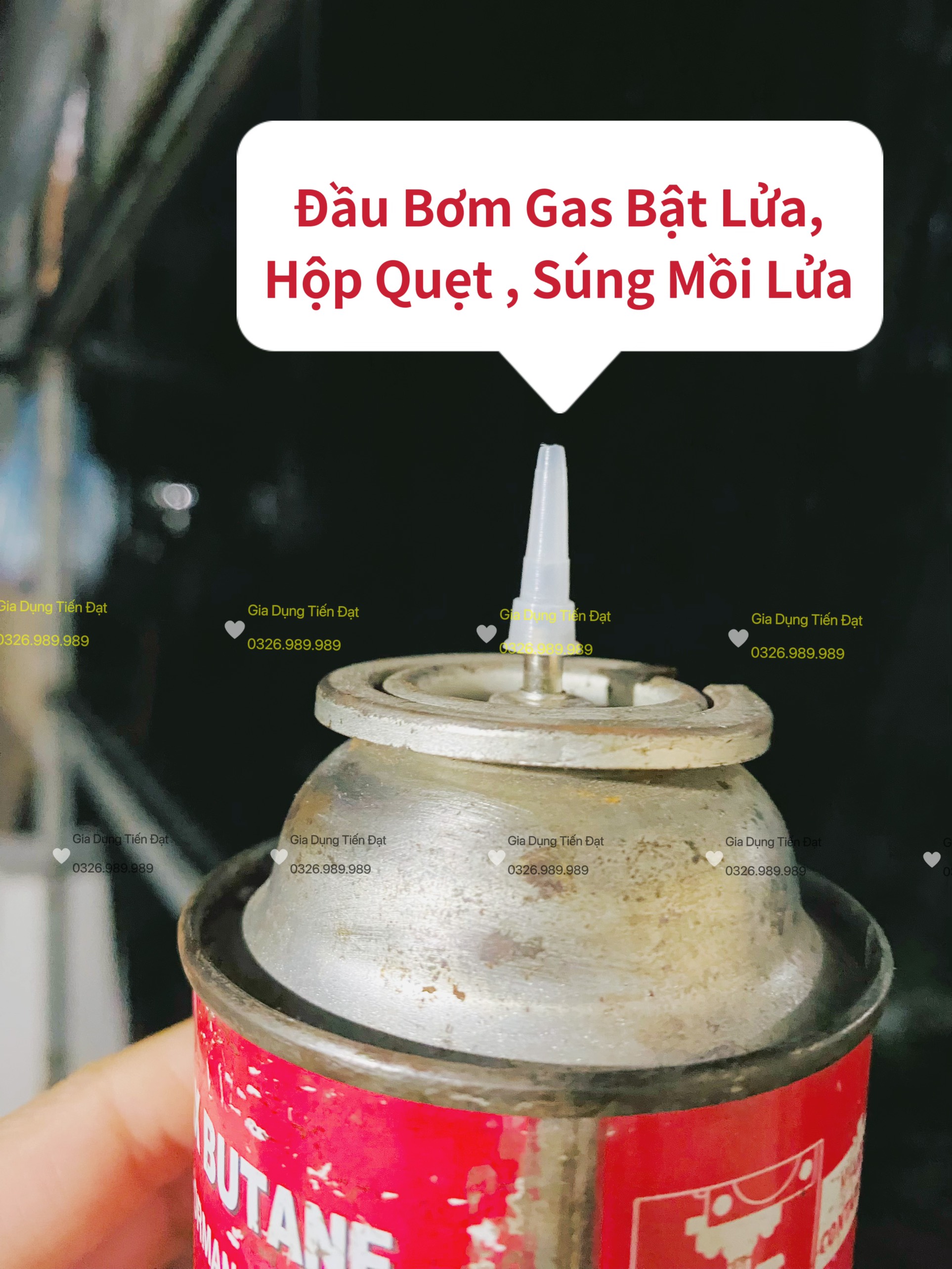 COMBO 10 Đầu chuyển đổi bơm gas bật lửa bằng bình gas du lịch