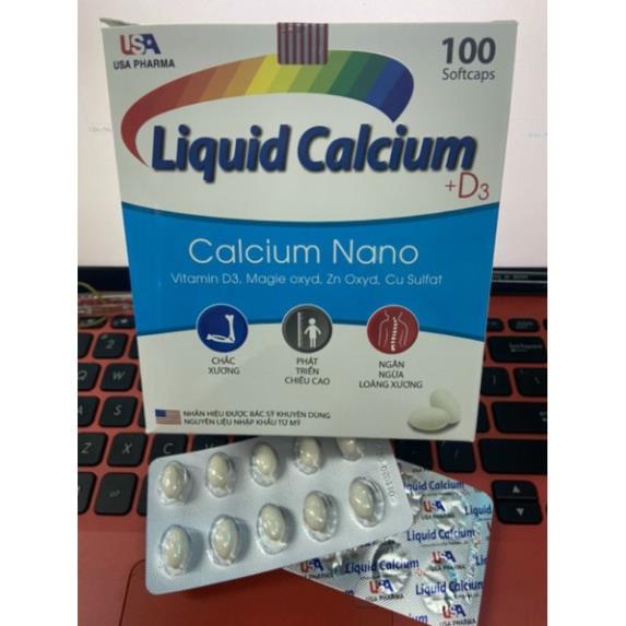 Liquid Calcium D3 bổ sung canxi Chống Còi Xương, Loãng Xương