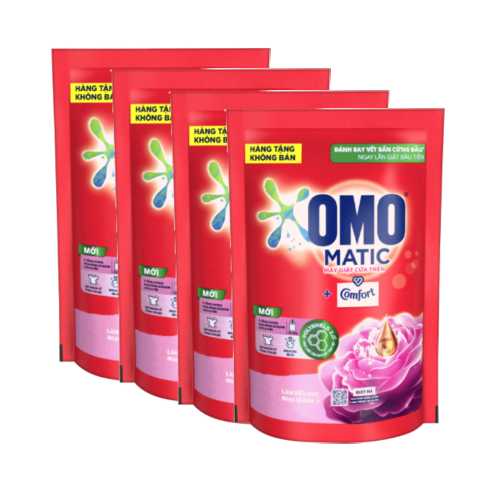 Combo 4 nước giặt omo matic 150g