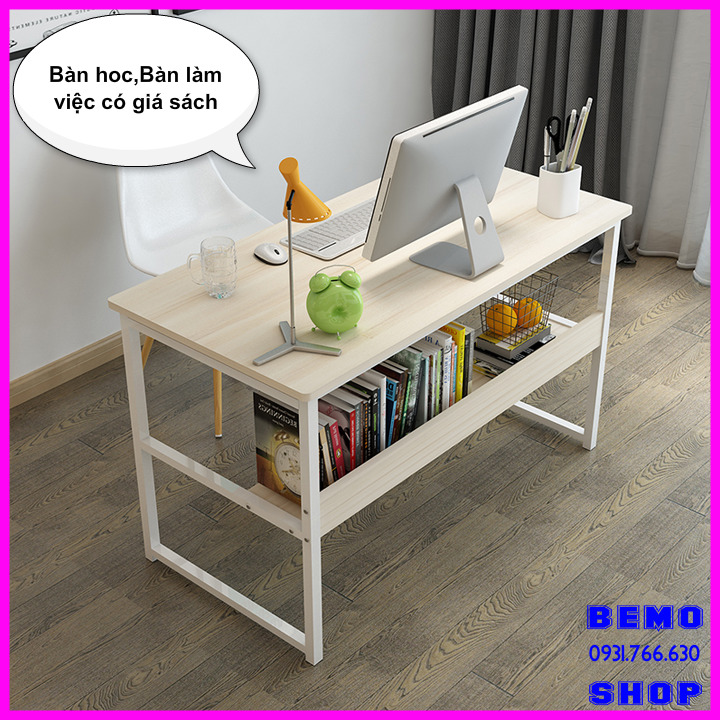 Bàn học,Bàn làm việc ngồi giường ngồi ghế đa năng 100x40 ( Màu xanh, vàng kem, nâu gỗ )