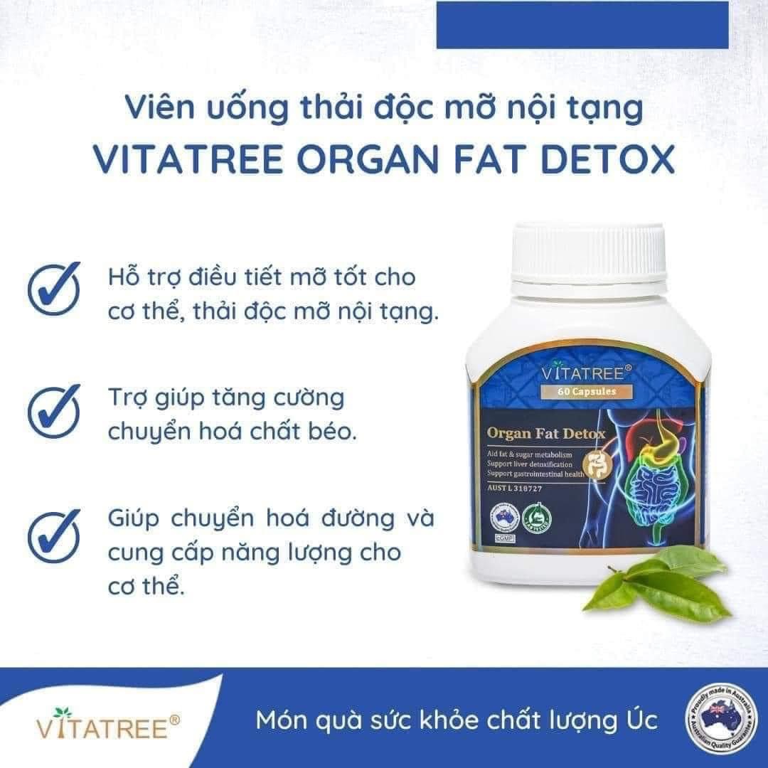 THẢI ĐỘC MỠ NỘI TẠNG Vitatree Organ Fat Detox