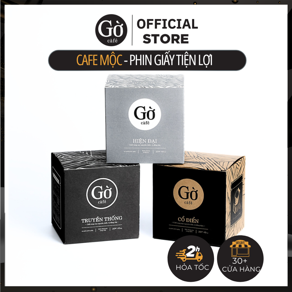 Cà phê phin giấy tiện lợi Gờ cafe
