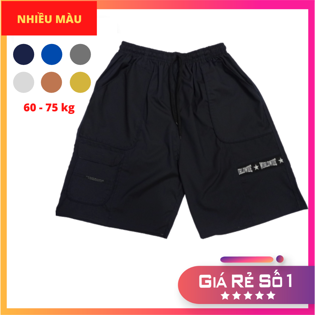 Quần short nam Kaki Túi Hộp Lưng Thun Cao Cấp (Video Thật 100%)