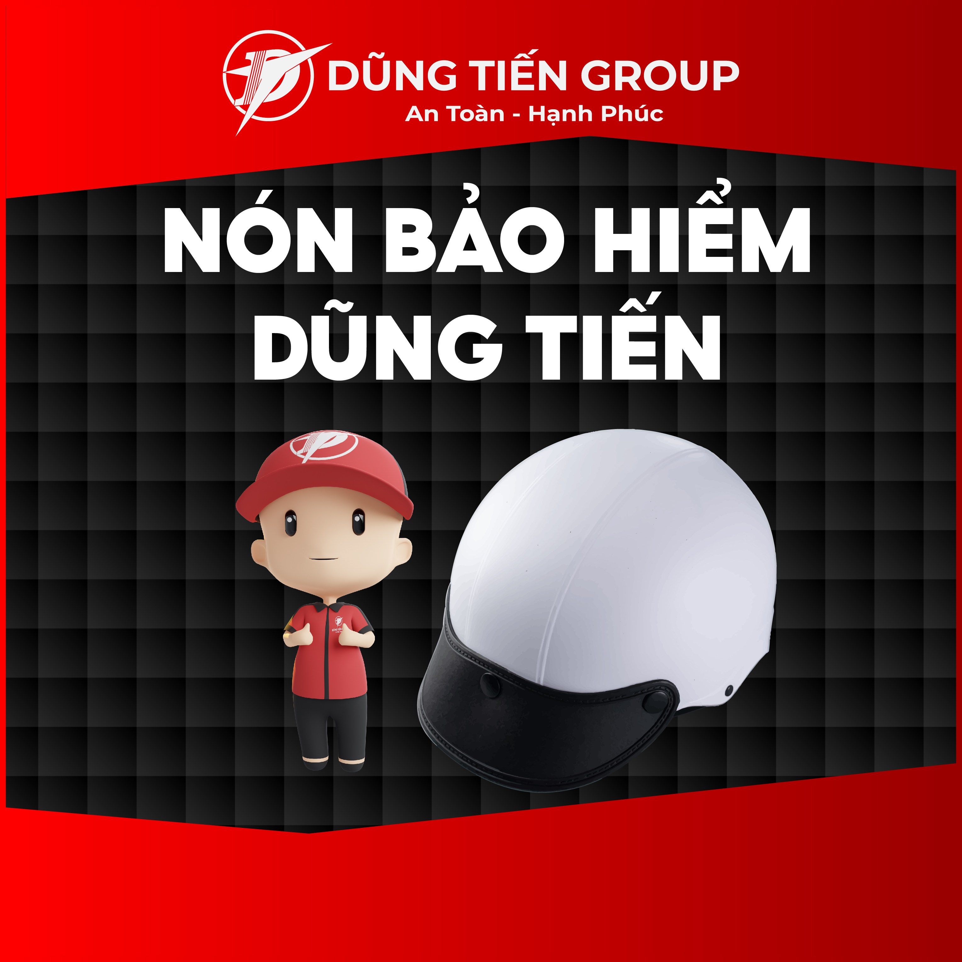 Mũ Bảo Hiểm Thời Trang Dũng Tiến Nhiều Màu