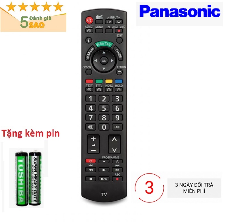 Điều Khiển TiVi Panasonic RM-D920 loại tốt thay thế khiển zin theo máy - tặng kèm pin chính hãng - Remote Panasonic D920 - Remote tivi Panasonic RM-D920 đầu bấm tivi loại tốt chất lượng ổn thay thế khiển theo máy - Bảo hành 3 tháng 1