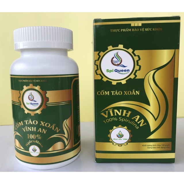 Tảo Xoắn Spirulina Vĩnh An Cấy Tảo Làm Đẹp - Tảo xoắn Vĩnh An cấy nano trắng da - CỐM TẢO XOẮN SPIRULINA VĨNH AN