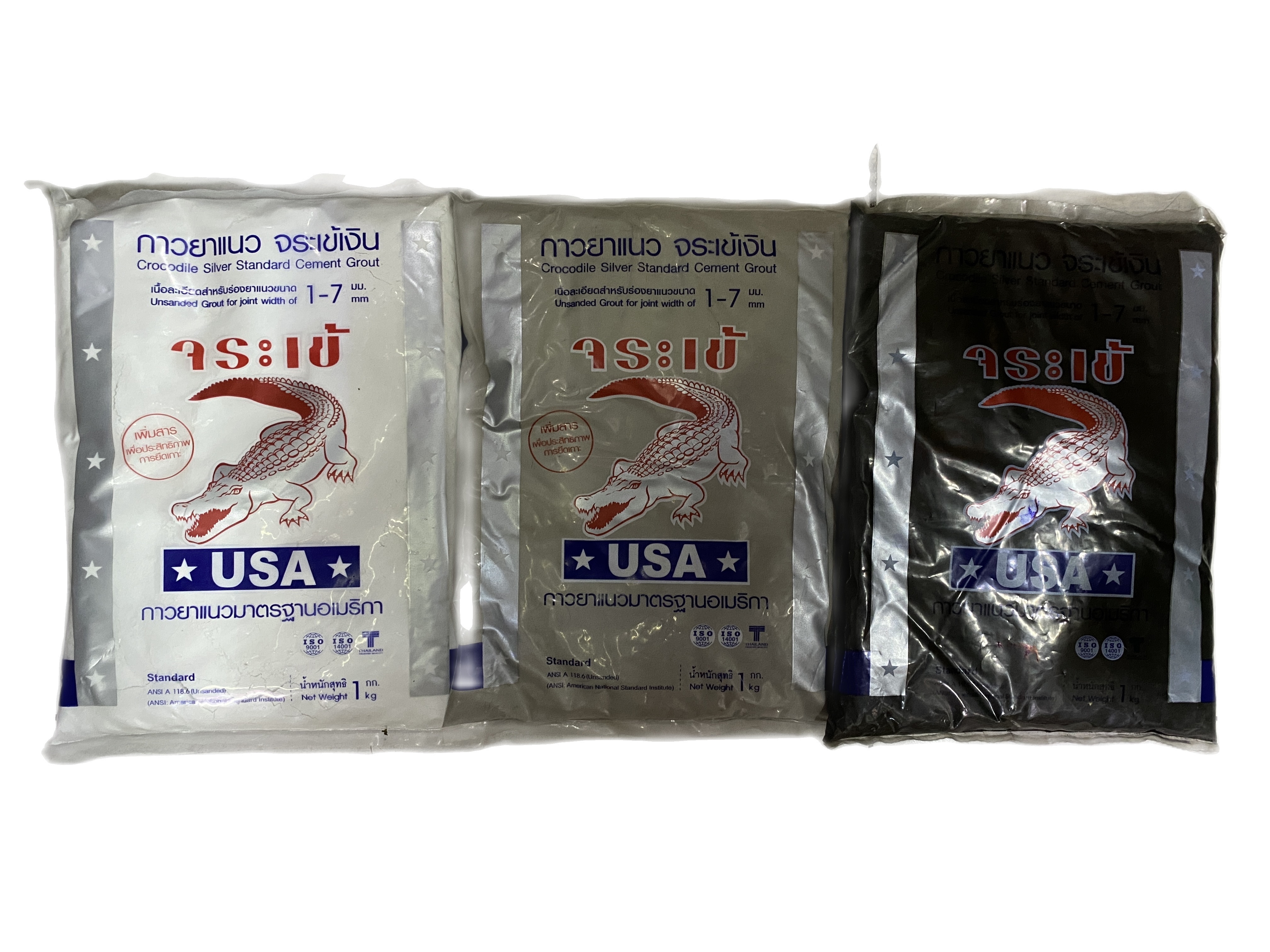 Keo chà ron cá sấu màu trắng, xám, đen 1kg Made in Thailand