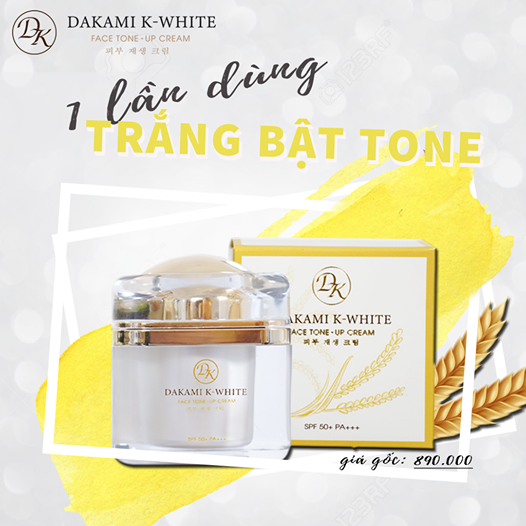 [HCM]Kem Dưỡng Trắng Da DAKAMI K-WHITE Chính Hãng 100%- 30gr