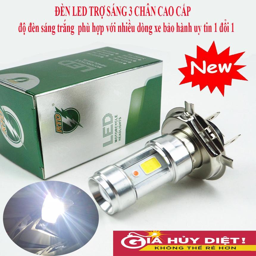 Đèn Led Xe Máy Sáng Nhất Hiện Nay, Đèn Pha RTD 3 Chân Siêu Sáng, Phù Hợp Cho Mọi Loại Xe, Pha Cos Vừa Phải Không Gây Chói CHo Người Đi Đường Bảo Hành Uy Tín 1 ĐỔI 1 Trong 12 Tháng.