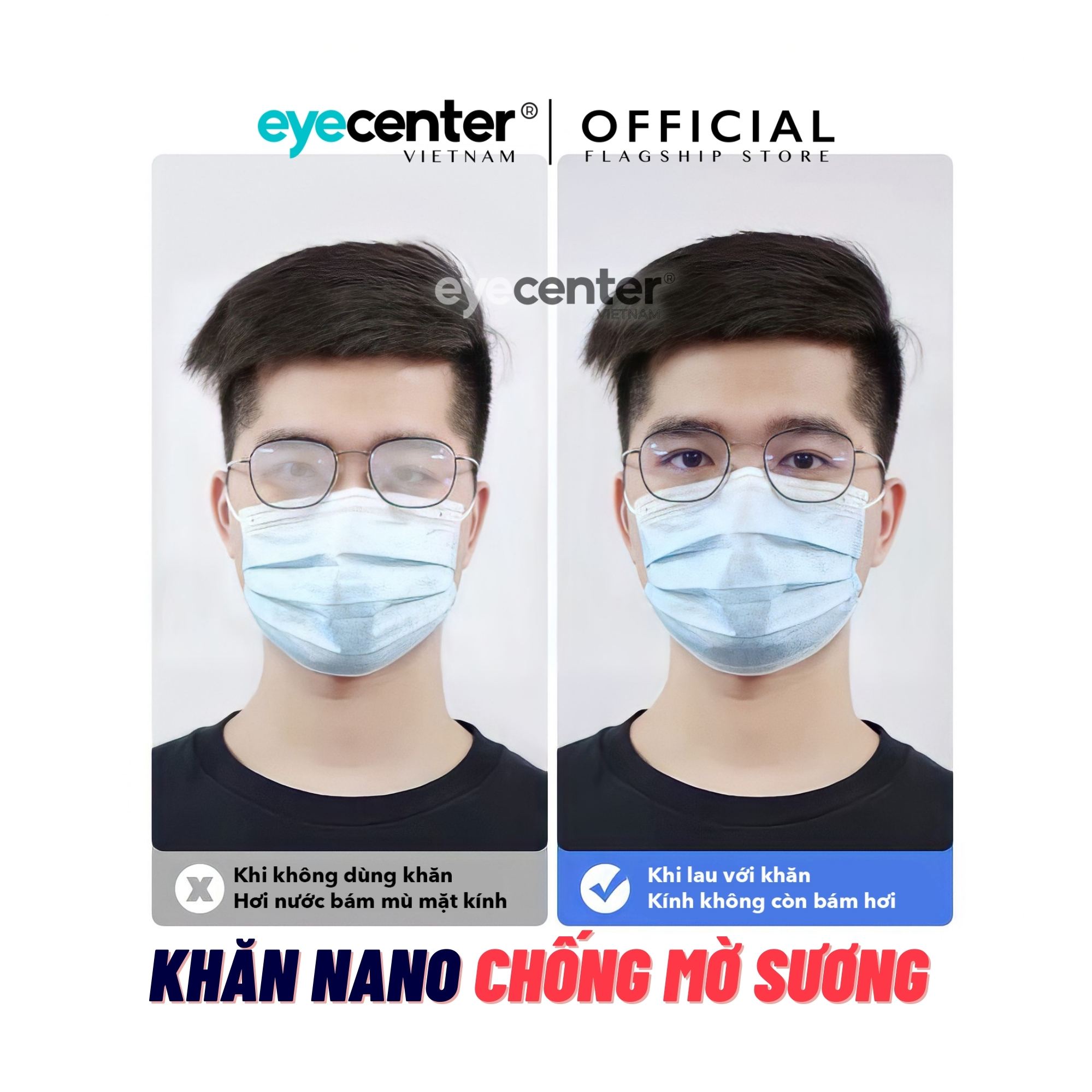 Khăn lau Nano chống bám hơi nước cao cấp nhập khẩu by Eye Center Vietnam
