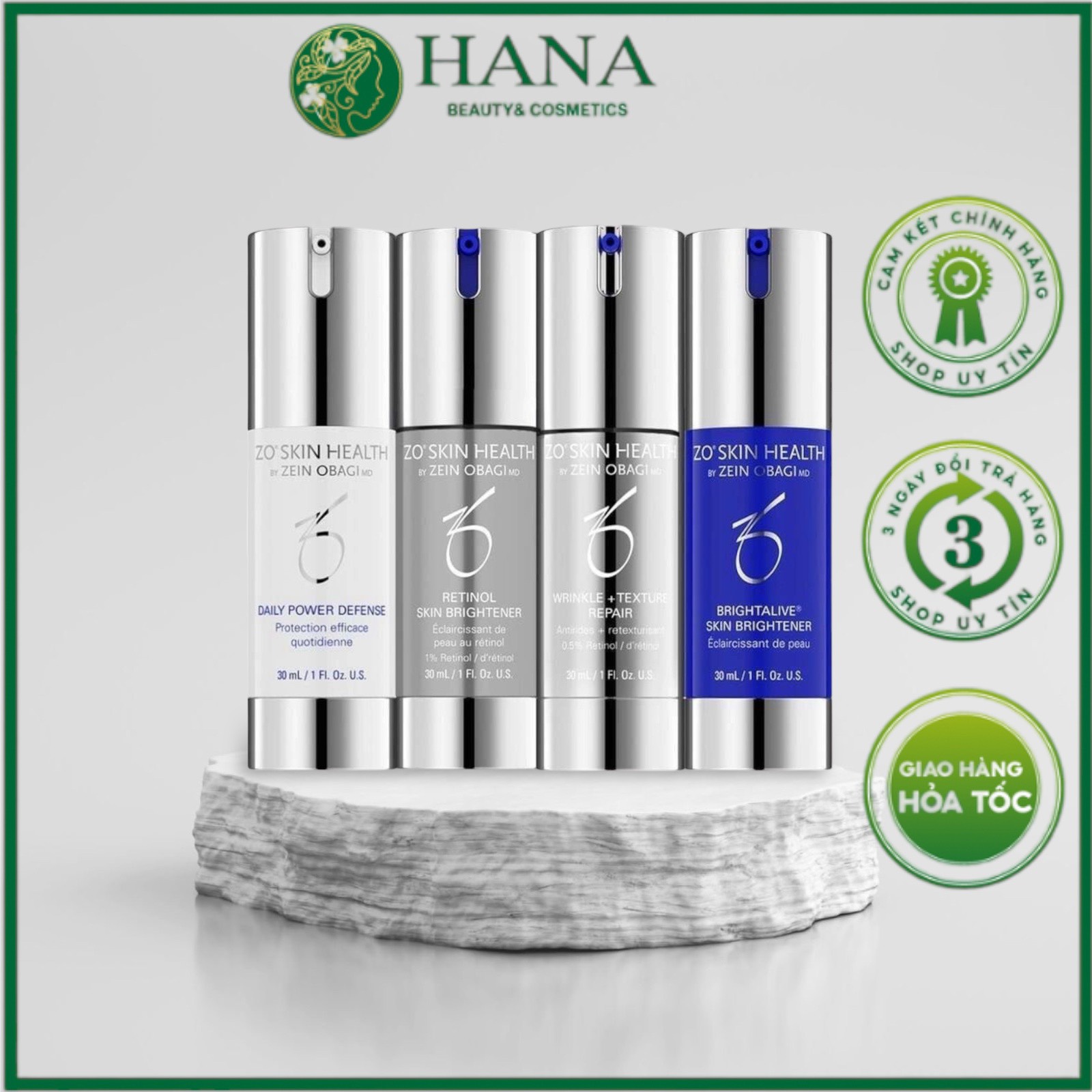 Bộ sản phẩm ZO Skin Brightening Program + Texture Repair