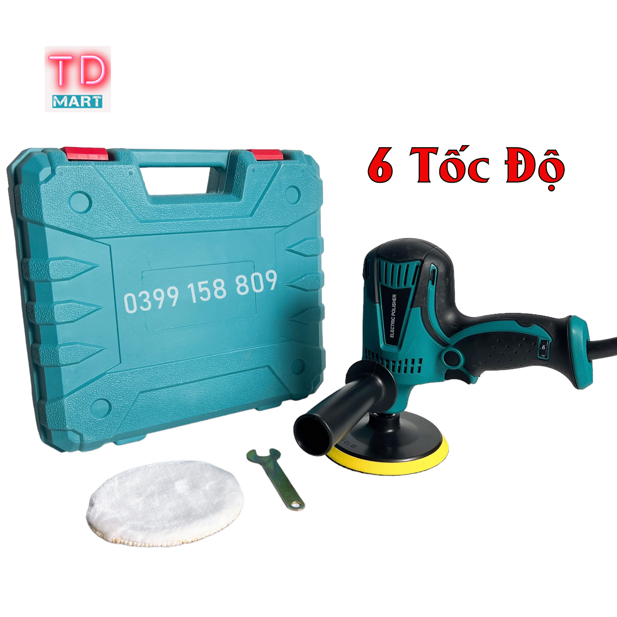 Máy đánh bóng ô tô GV6010, 600w, 6 Tốc độ, lõi đồng