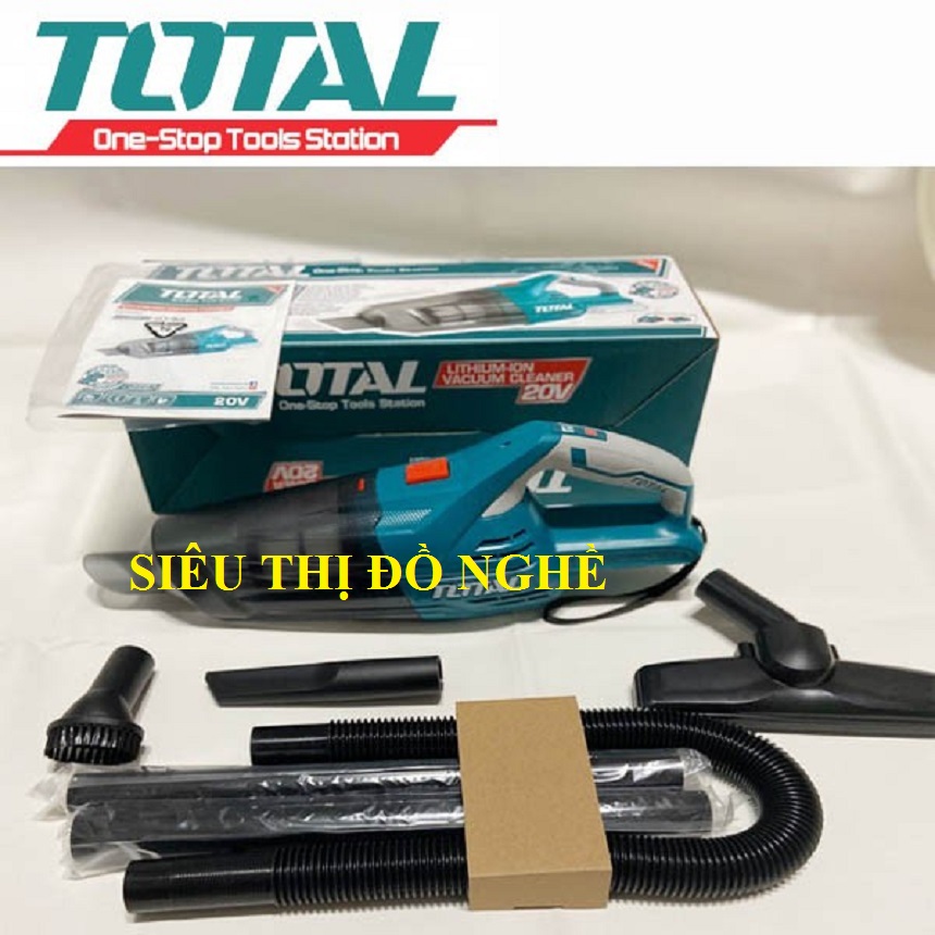 Máy hút bụi dùng pin lithium 20v total tvli2001 không kèm pin và sạc