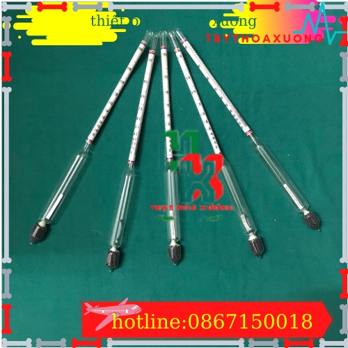 Hộp 10 Cái Cồn Kế, Tửu Kế Đo Nồng Độ Cồn, Độ rưượu Trong Chất Lỏng [Phân Loại 0-100 độ]