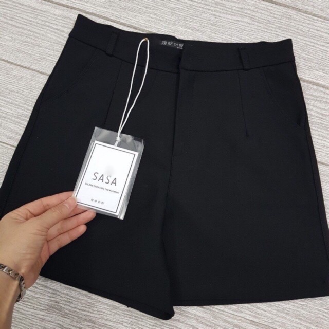 Quần Shorts Cạp Cao 1 Ly Tuyết Mưa