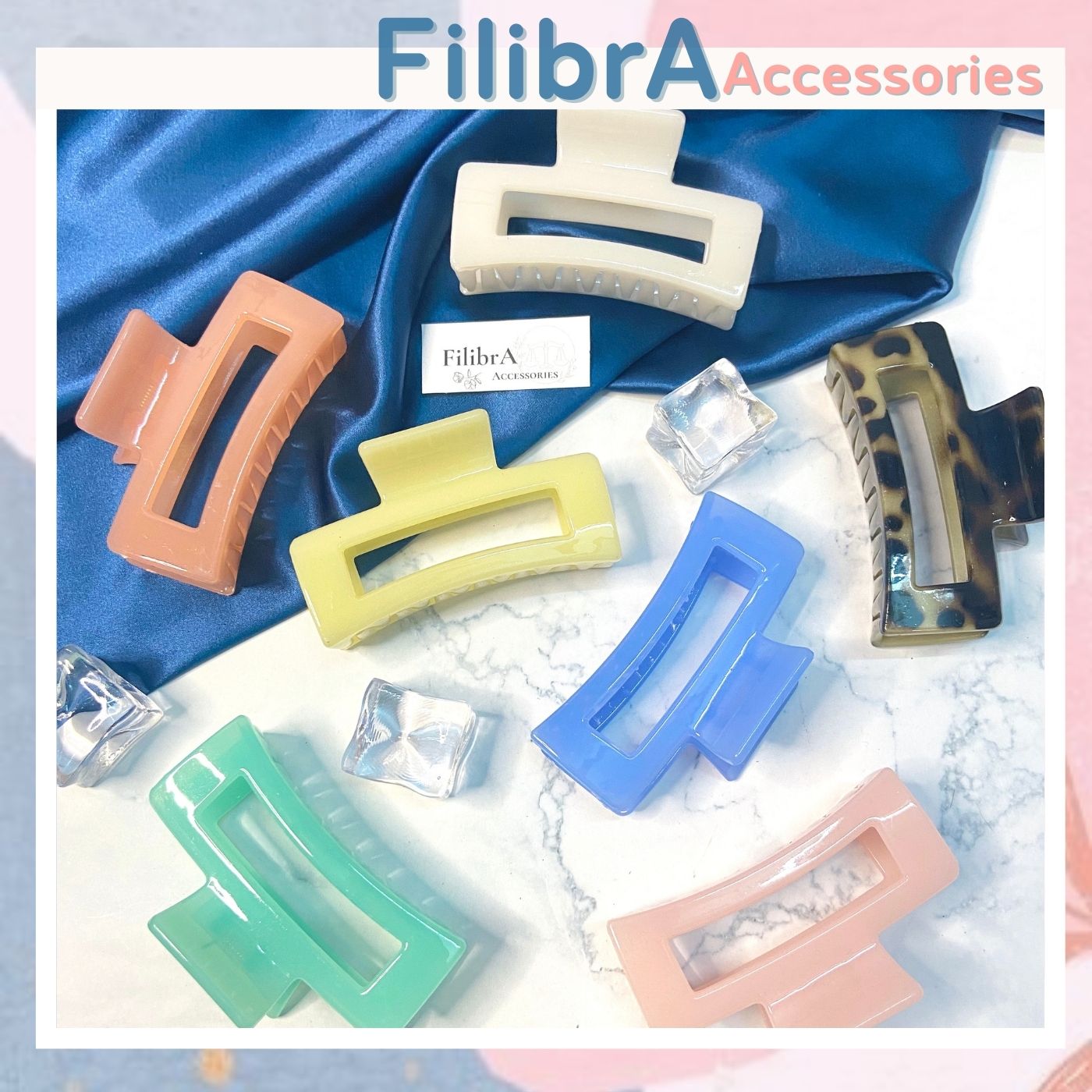 Kẹp tóc nhựa phong cách hàn quốc, phụ kiện thời trang tóc kt003 - filibrastyle
