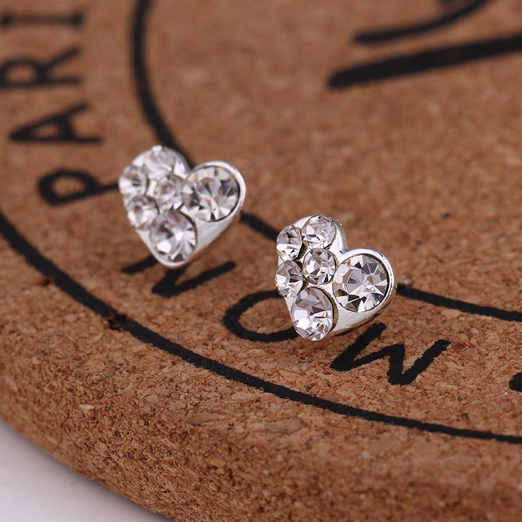 Bông tai đính đá 5 sao Hàn Quốc dễ thương - Bông tai khuyên tai nhỏ xinh xắn - xu hướng thời trang giới trẻ