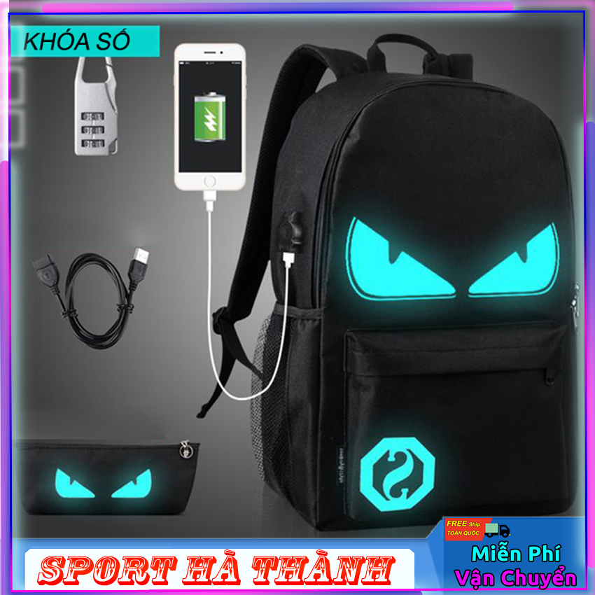 Balo unisex nam nữ - dạ quang phát sáng trong đêm cá tính