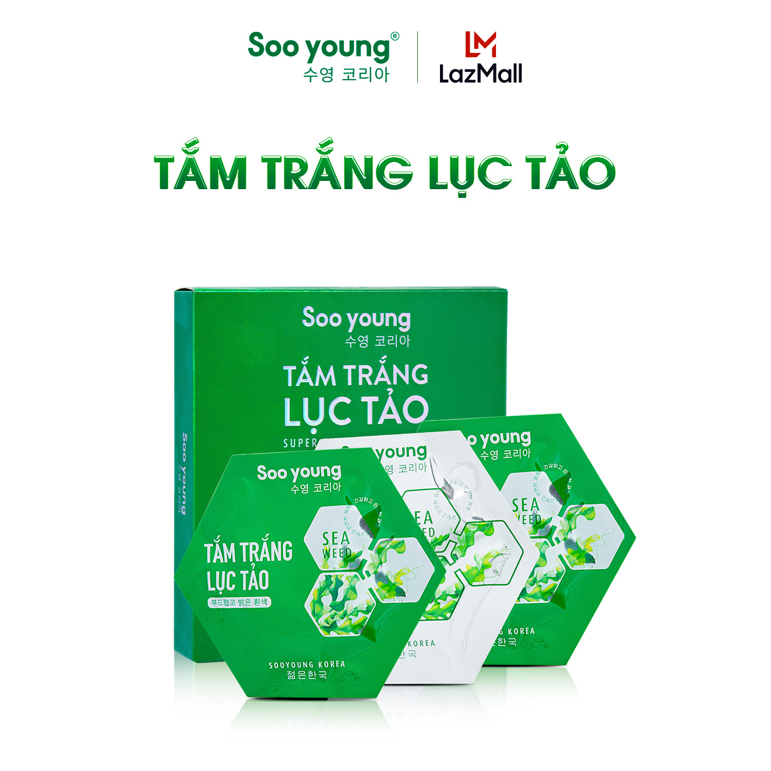 Tắm trắng lục tảo sooyoung korea