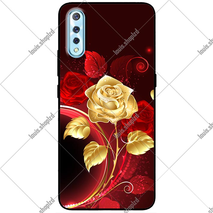 Ốp lưng dành cho vivo s1 / i qooneo 855 mẫu nhánh hồng vàng