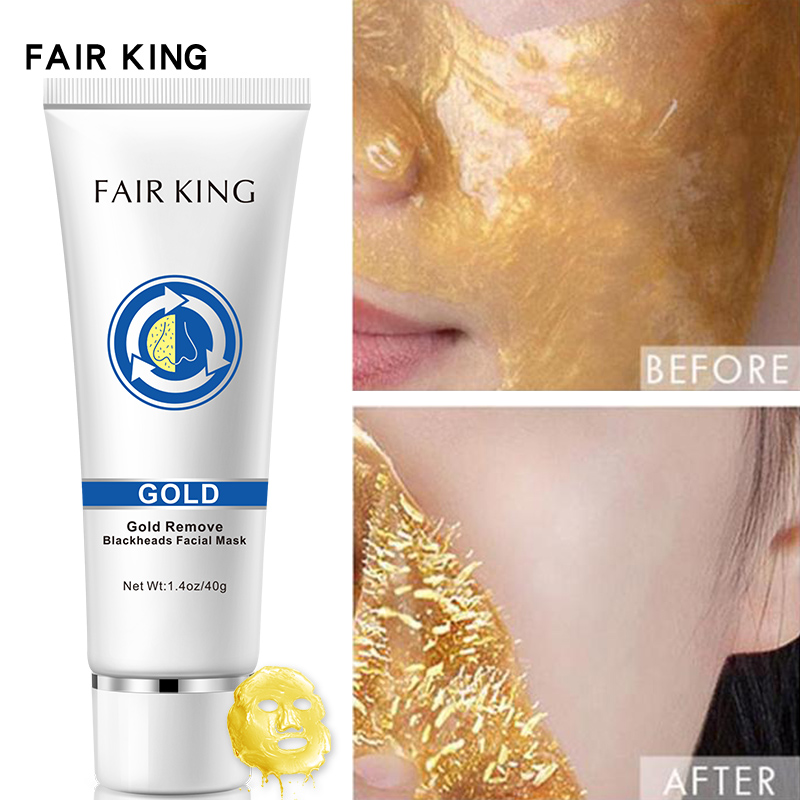 VOUCHER GIẢM 20%:FAIR KING Mặt nạ vàng loại bỏ mụn đầu đen Thu nhỏ lỗ chân lông Cải thiện làn da thô ráp Mụn đầu đen Shills Mặt nạ loại bỏ mụn đầu đen Làm sạch sâu lỗ chân lông Thu nhỏ lỗ chân lông Chăm só