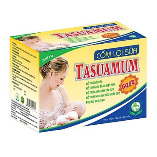 Cốm lợi sữa tasuamum gold cho mẹ sau sinh