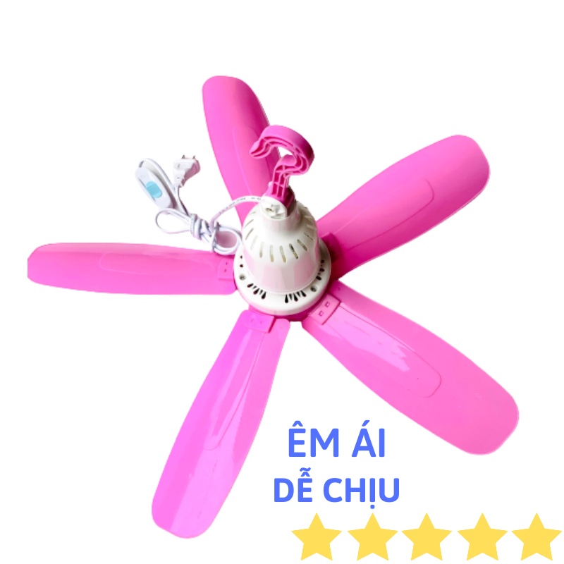 Quạt màn trần mini 5 cánh sải 50cm treo giường êm ái dễ chịu