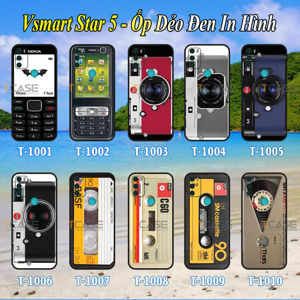 Ốp lưng Vsmart Star 5 - Ốp dẻo đen in hình Công Nghệ