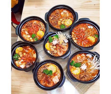 [Sỉ] Nồi thố đất kho cá nấu mì cay hàn quốc cao cấp các cỡ dày dặn tráng men chống dính 0,5L - 1L - 1.5L - 2L - 2.5L
