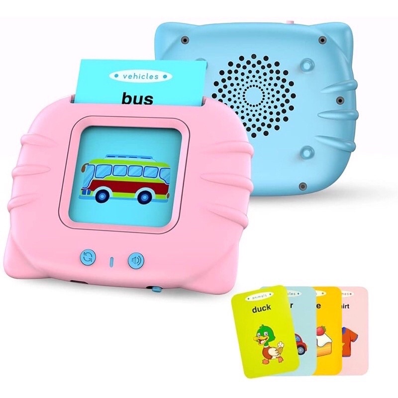 Máy đọc thẻ Flashcard tiếng anh dành cho trẻ từ 3 tuổi gôm 112 thẻ (224 từ vựng tiếng anh) không có sóng điện từ