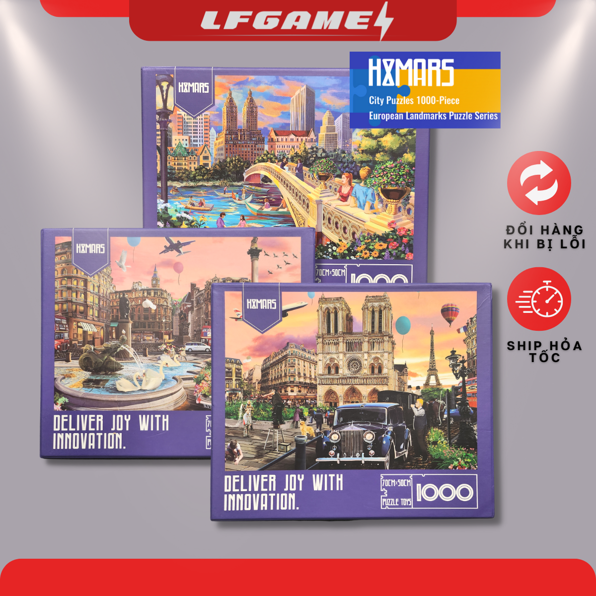 Bộ tranh ghép hình hxmars 1000 pcs jigsaw puzzle tranh ghép 50x70 puzzle cao cấp tranh xếp hình 1000 mảnh puzzle